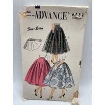 Advance Misses Full Circle Skirt Sewing Pattern Sz 24 waist 6688 - £8.56 GBP