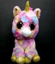 Ty Beanie Boo Fantasia Yellow Color Sparkle Eye Unicorn Plush Stuff Anim... - £12.39 GBP