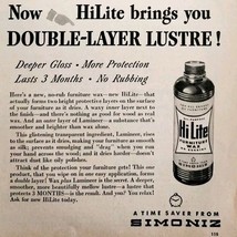 1956 HI Lite Double Layer Furniture Polish Advertisement Vintage Cleanin... - $19.99