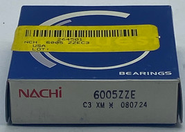 Nachi 6005ZZE Deep Groove Ball Bearing, Bore 25mm Width 12mm  - £10.55 GBP