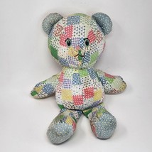 16&quot; Vintage 1981 Knickerbocker Holly Hobbie Patchwork Stuffed Plush Teddy Bear - £29.07 GBP