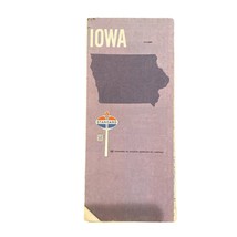 Vintage Road Map Iowa Standard Oil 1969 - £9.39 GBP