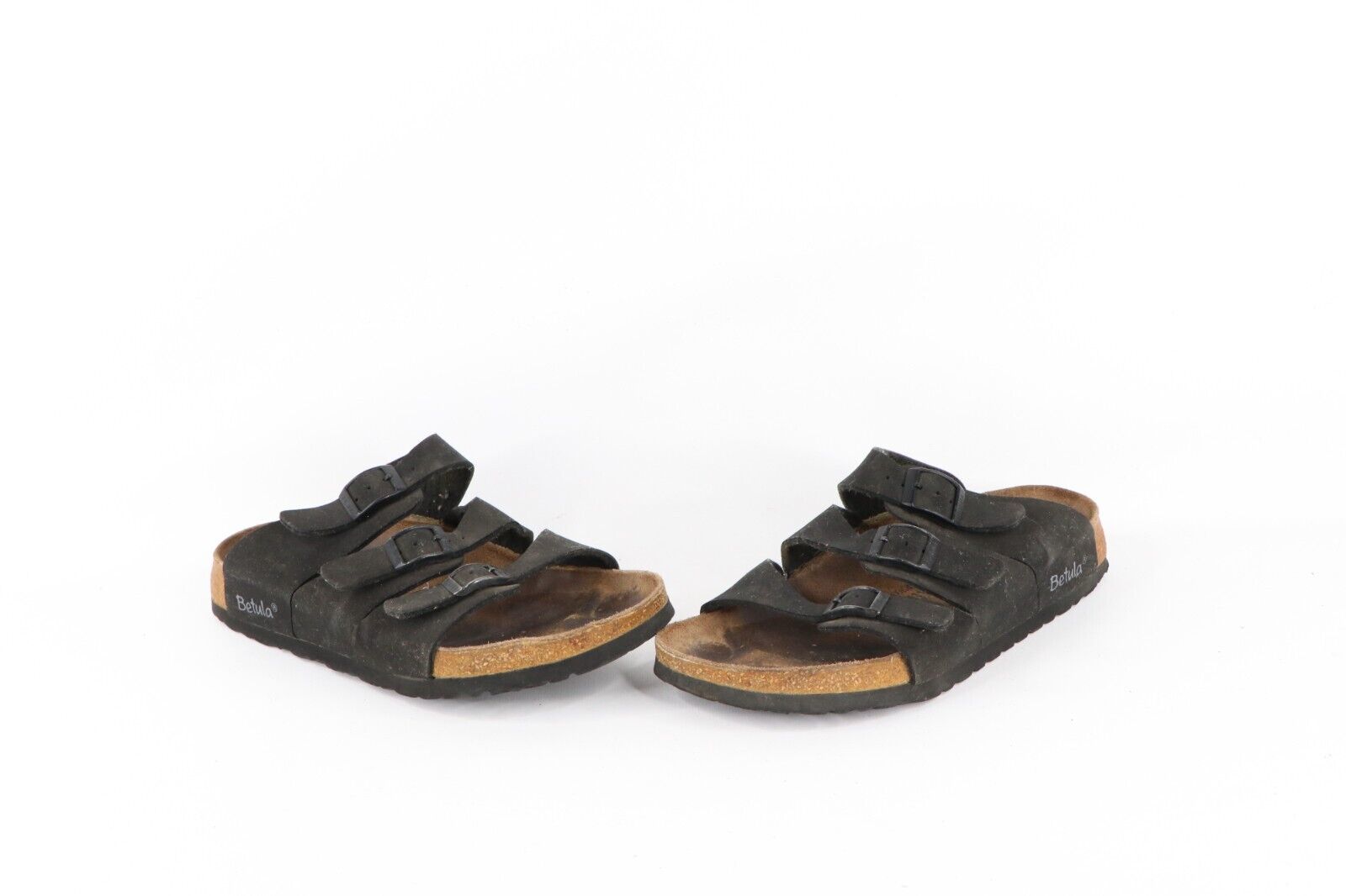 Vintage Betula Birkenstock Womens 7 Distressed Suede Leather Strap Sanda... - $34.60