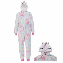 Saint Eve Youth Hooded Critter Blanket Sleeper, Unicorn Girls Sz L 14/16... - $338.06 MXN