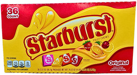 Starburst Original Fruity Chewy Candy Full Size 36 x 2.07 Oz EXP 12/2026 - $57.54