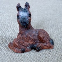 Vintage Stone Critters Little Colt Sorrel Brown Horse Figurine Farmcore - $6.93