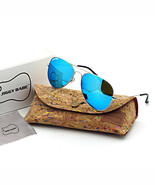 Top Brand Name Aviator Sunglasses Retro 3025 Large Metal Ice Blue Glass ... - $19.99