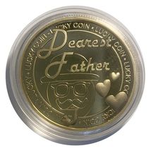 Lucky  &amp; Gift  Colored  Craft  Dearest Father Token “40mm Big Coin #CL194 - €3,65 EUR