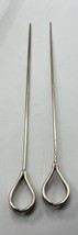 Early Gorham Sterling Silver Meat Skewers 8” Model 019 14g Each 28g Total - £92.99 GBP