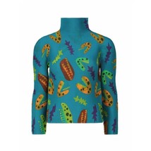 LANMREM neck Pleated T Shirt For Women 2023 New Spring Summer Printing Slim Shir - £102.95 GBP