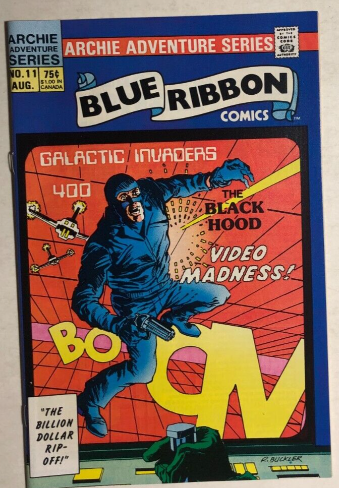 BLUE RIBBON COMICS #11 The Black Hood (1984) Archie Adventure Comics VG+/FINE- - £11.59 GBP