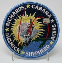 US NASA Space Richards Cabana Akers Shepherd Melnick Mission Patch Clean - £7.88 GBP