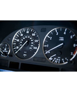 BMW TITAN SILVER GAUGE RINGS for E38 E39 E53 X5 INSTRUMENT SPEEDOMETER C... - $24.74