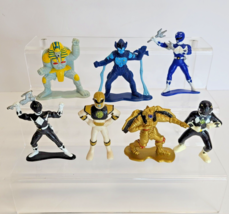 Vintage 1993 1994 Mighty Morphin Power Rangers 3&quot; Mini PVC Figures - Set of 7 - $24.74