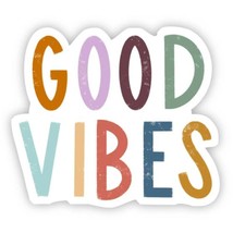 Good Vibes Multicolor Lettering Sticker - $74.18 MXN