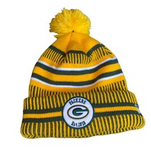 NFL Green Bay Packers Beanie Hat with Pom Pom One Size Fits Most Yellow ... - £25.07 GBP