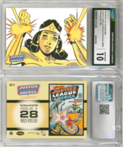 GEM MINT CGC 10 DC Archives Art Card #1 ~ Brave &amp; Bold #28 1st JLA Wonder Woman - £38.17 GBP