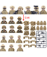 WW2 Military Building Blocks Solider Figures Gifts Weapons Guns Toys K14... - $398.96 MXN