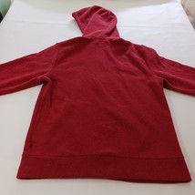 Old Navy Men's Red Full Zipper Fleece Lined Drawstring Hoodie Jacket Size Large image 11
