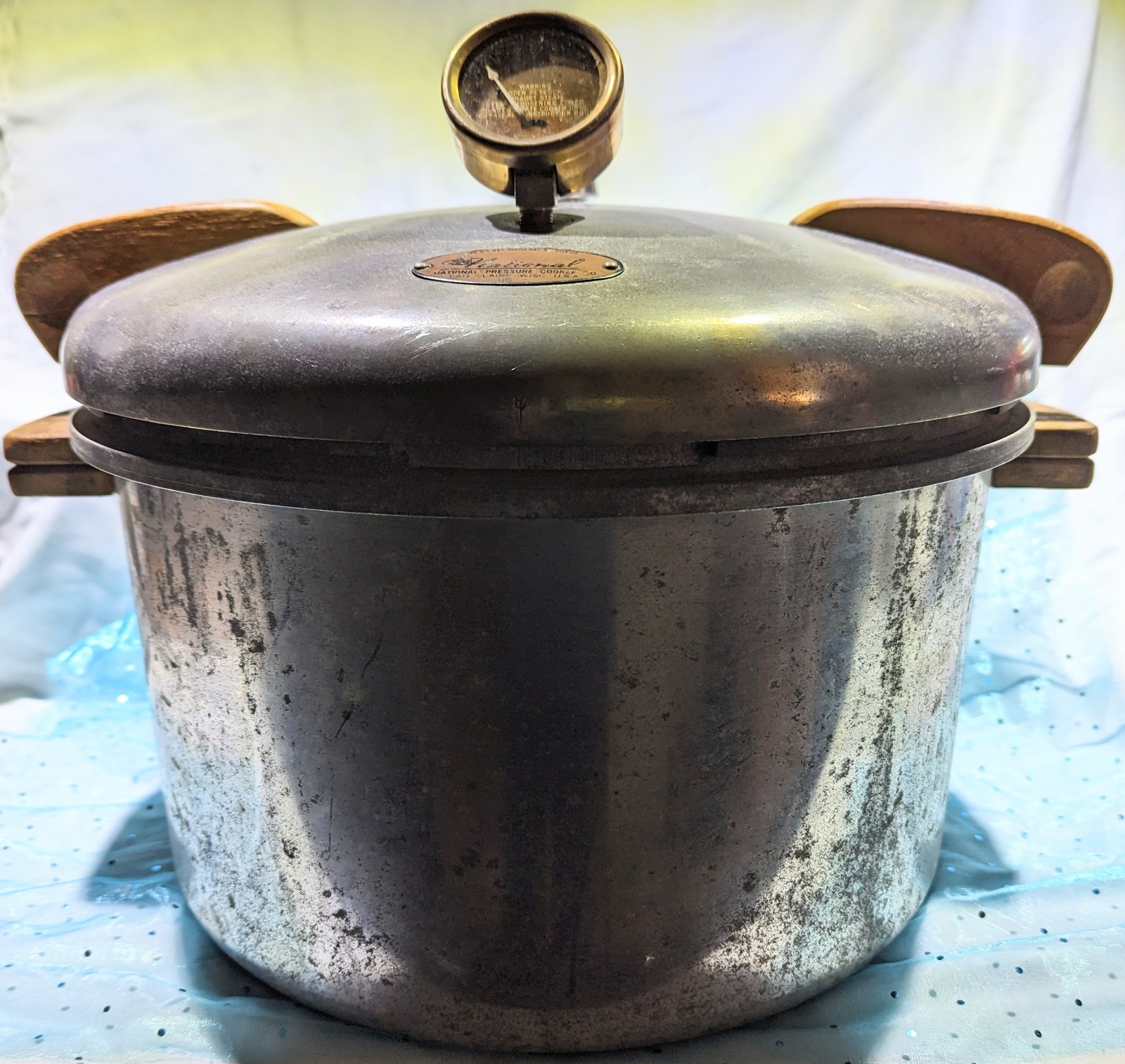 Vintage National 16 qt Pressure Cooker / Canner No. 7 NO Basket NEW Seal - $70.95
