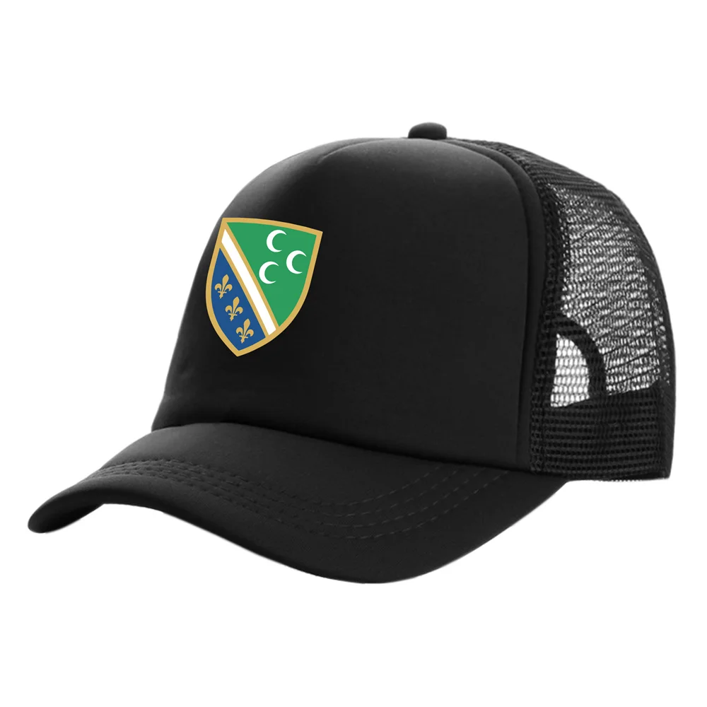 Bosniak National Flag in Sandzak Trucker Cap Summer Men Cool Bosnia Baseball - £13.74 GBP