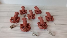 Retro-Inspired Lobster Badge Clips with Stand-On Tails - Set of 7 - £7.13 GBP