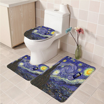 3Pcs/set Tardis 07 Bathroom Toilet Mat Set Anti Slip Bath Mat Decorative - $33.29+