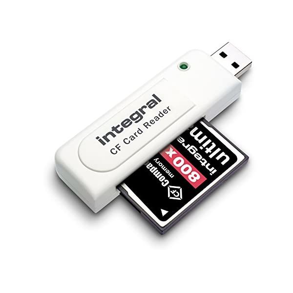 Integral Compact Flash USB Card Reader - White  - $27.00