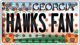 Hawks Fan Georgia Novelty Mini Metal License Plate Tag - £11.75 GBP