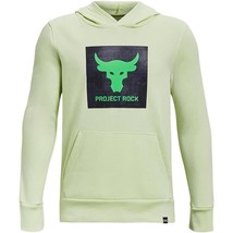 Under Armour UA Boys Project Rock Rival Fleece Hoodie 1373628-369 Green ... - £39.14 GBP