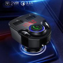 Bluetooth In-Car Wireless FM Transmitter MP3 Radio Adapter Car Kit 2 USB Charger - £26.88 GBP