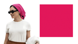 DARK PINK SOLID 22&quot;BANDANA Head Neck Wrap Scarf Face Mask Handkerchief H... - $7.49