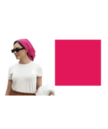DARK PINK SOLID 22&quot;BANDANA Head Neck Wrap Scarf Face Mask Handkerchief H... - $10.27 CAD