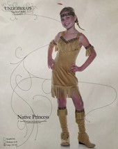 Native American Native Princess Child Halloween Costume Girl Size Large 10-12 - £19.85 GBP