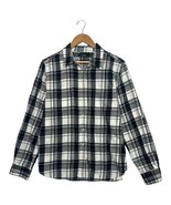 Lauren Ralph Lauren Top Womens XL Black White Flannel Plaid Button Up Pr... - $510.07 MXN