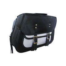 Vance Black Textile Motorcycle Saddlebags for Honda Yamaha Kawasaki Indi... - €86,44 EUR