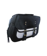 Vance Black Textile Motorcycle Saddlebags for Honda Yamaha Kawasaki Indi... - $140.25 CAD