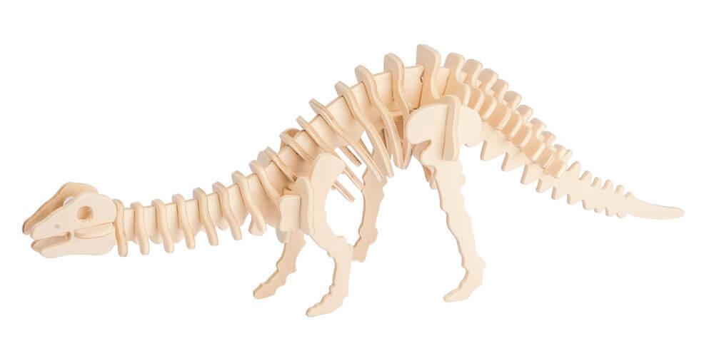 Primary image for Brontosaurus 3D Wooden Puzzle Dinosaur DIY 3 Dimensional Wood Dinosaur