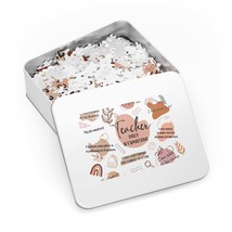 Jigsaw Puzzle in Tin, Affirmations, Teacher, Personalised/Non-Personalised, awd- - £26.37 GBP+