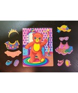 VTG Lisa Frank Ballerina Bear Picture Play Sticker Set Restickable Vinyl Clings - $99.80