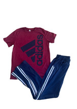 Adidas Boys Athletic Outfit Size Large 14/16 Pants / Shirt Lot 32 - £15.08 GBP