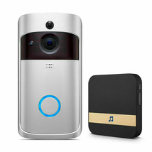 Wireless WiFi Video Doorbell Smart Phone Door Ring Intercom Camera Security Bell - £31.89 GBP