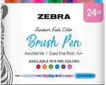 Zebra Pen Funwari Brush Pen, Assorted Colors, 24-Pack - £23.83 GBP