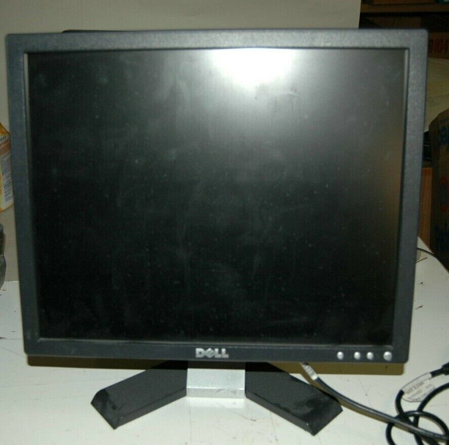 Dell REV A02 Flat Screen Computer Monitor Works No Power cord 17 Inch  S... - $34.99