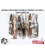 Quartz Watches for Men &amp; Women, 90 Units, New Condition Fast Shipping - £233.89 GBP