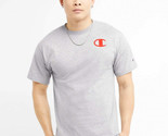 Champion Men&#39;s Classic Logo Palm Tree Graphic Crewneck T-Shirt Oxford Gr... - $16.99