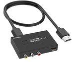 Rca To Hdmi Converter, Hdmi Switch 4K@60Hz, 2 In 1 Out Video Converter, ... - £30.55 GBP