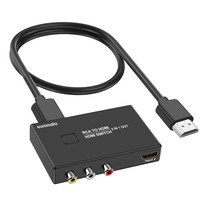 Rca To Hdmi Converter, Hdmi Switch 4K@60Hz, 2 In 1 Out Video Converter, Support  - £28.84 GBP