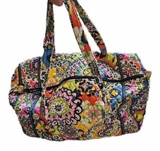 Vera Bradley Rio Pattern Duffel Bag Large 22&quot; Travel Bag Retired Pattern - £25.20 GBP