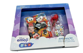Disney Mickey &amp; Friends Emoji Stationary Set-Pen Notebook, and Diary Loc... - $15.34
